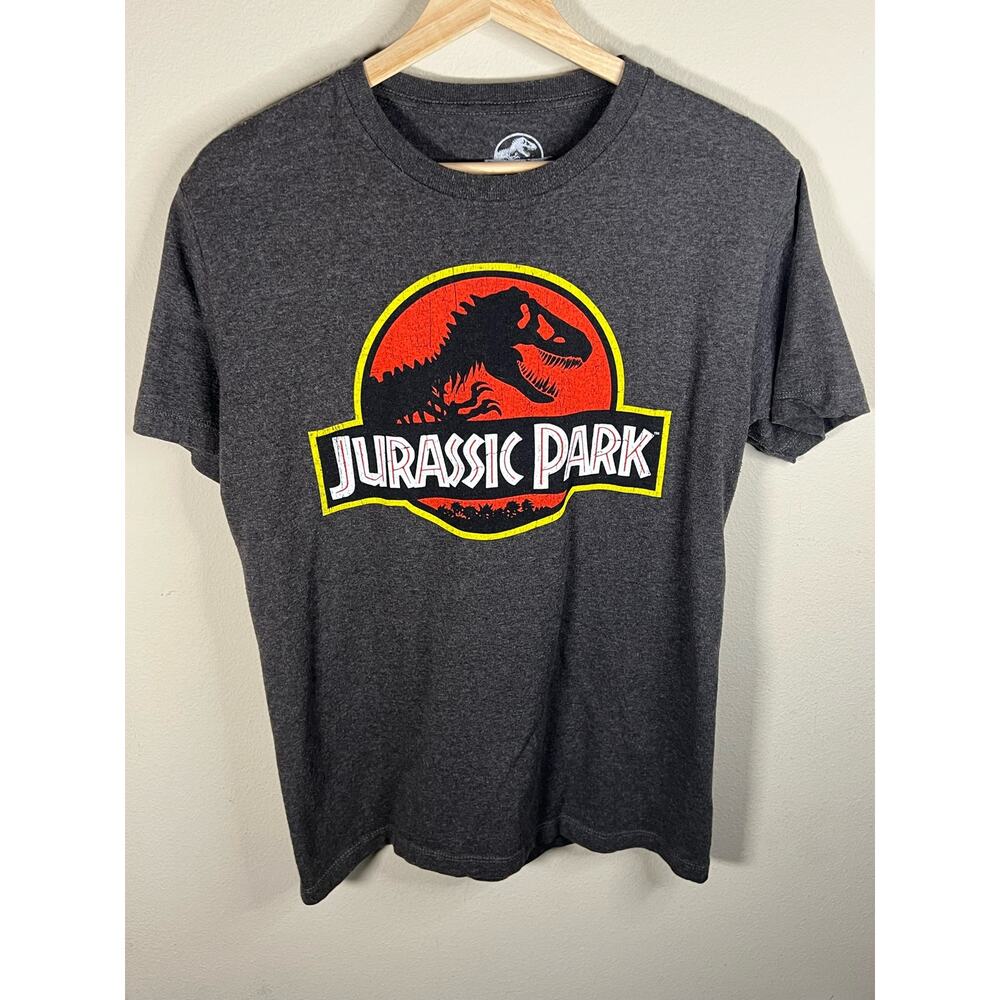 Jurassic‎ Park T-Rex Logo Gray Shirt